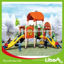 Parede de escalada comercial Plástico Playground Equipamento ao ar livre, recém-único outdoor playground plástico slide LE.MN.003